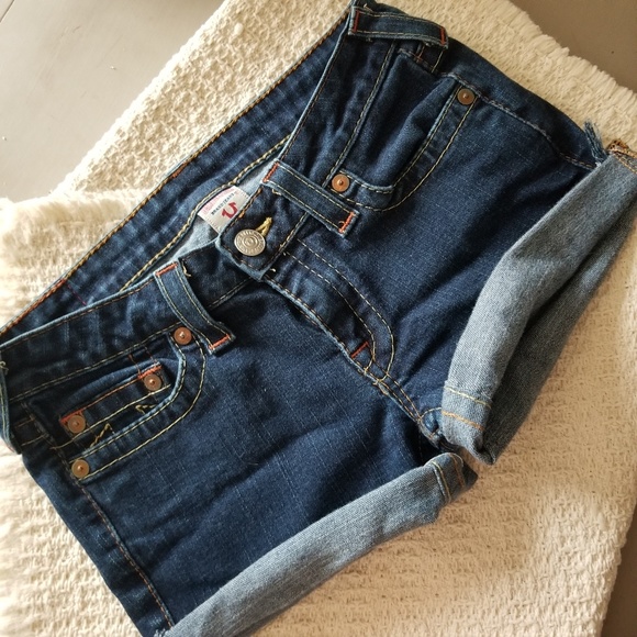 True Religion Pants - Cutoff true religion Jean shorts Johnny dark 29